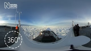 Explore a 360° panorama of Antarctica