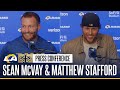 Sean McVay &amp; Matthew Stafford Recap Win Over Saints &amp; Congratulate Dodgers On World Series Victory