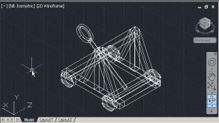 AutoCAD Tutorial 3D Catapult