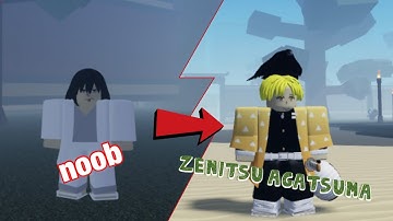 Going from noob to zenitsu agatsuma | roblox project slayers
