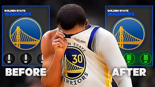 I'm Going to Fix the Golden State Warriors