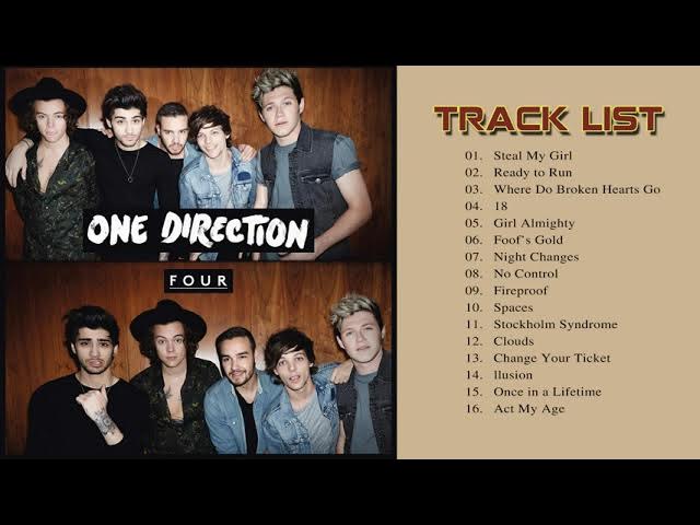 OneDirection - FOUR Full Album - Best songs 2021 - Ready to Run , Girl Almighty , Fool's Gold
