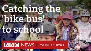 Catching the 'bike bus' to school  People Fixing the World, BBC World Service