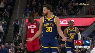 Steph Curry’s 30 PTS & 10 AST lead Warriors past Rockets