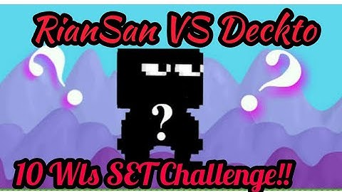 10 Wls Set CHALLENGE!!ft-Deckto