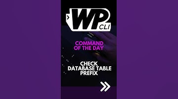 WP-CLI: Find WordPress Database Table Prefix (FASTEST Way!) #WordPress #WPCLI