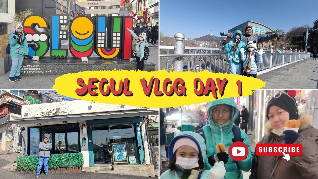 Korea Vlog | Day 1 - Jalan jalan di Itaewon dan Myeongdong Night Market. 