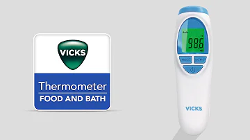 Vicks No Touch 3-in-1 Thermometer VNT200 - How to Measure Food and Bath