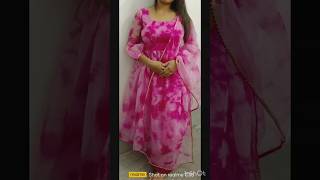 anarkali kurti Cutting ?organza fabric youtube short