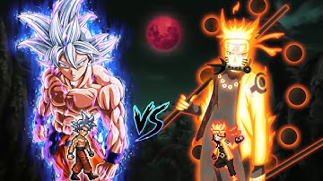 Goku MUI DBFZ OP VS Naruto OP(All Form) in Jump Force Mugen