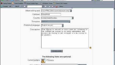 Tutorial Moodle Editing User Profile. Moodle works on a computer! Build LTSP!