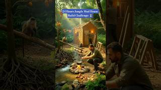 Build Beautiful Mud House in Jungle 🌿🏡 Survival Challenge #junglesurvival #survivalchallenge