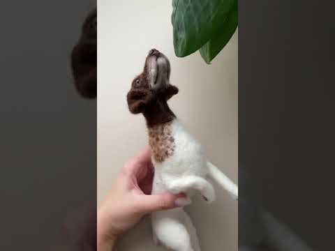 Было сложно, но интересно🔥#needlefelting #валяние #felting #сухоеваляние #курцхаар #охотничьисобаки