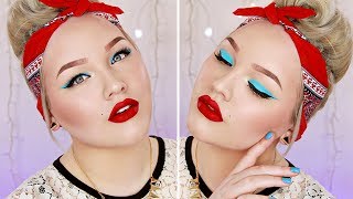 Colorful Pin Up Makeup Tutorial