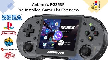 Anbernic RG353P Overview of Pre-Installed Games