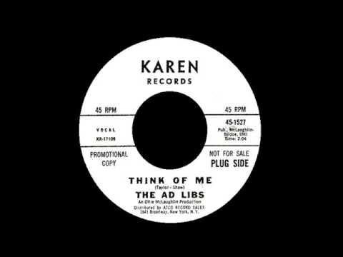 The Ad-Libs - Think Of Me