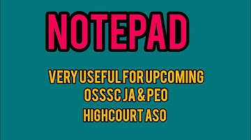 Computer class-5|NOTE PAD|Useful for upcoming OSSSC JA PEO Exam|All Odisha Govt Job|Highcourt ASO