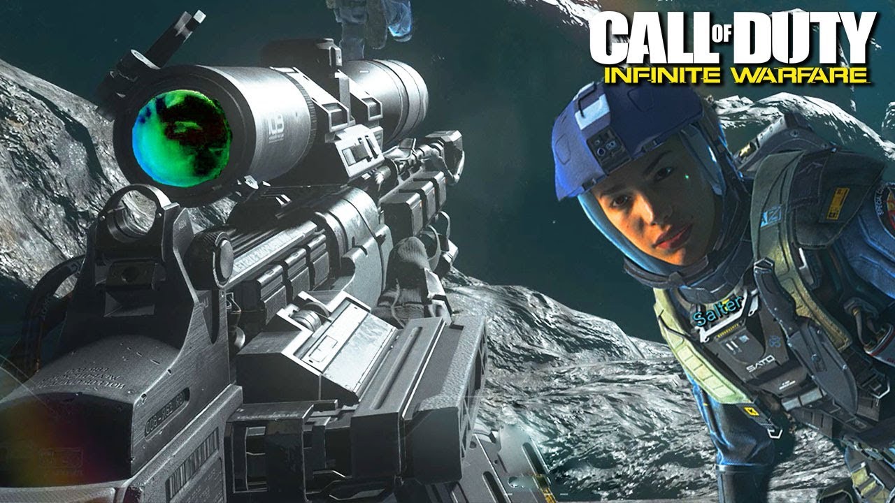 Call Of Duty Infinite Warfare Space Sniper Mission Gameplay Pc Youtube