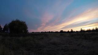 Sunset time-lapse in Powell Butte, Oregon on July 25, 2017
