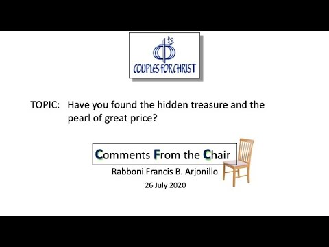 COMMENTS FROM THE CHAIR with Bro Bong Arjonillo - 26 July 2020