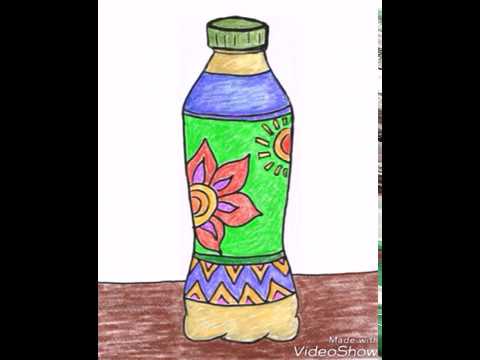 Dạy vẽ cho bé ( Vẽ và trang trí cái chai -draw and decorate the bottle) Dạy vẽ cho bé ( Vẽ và trang trí cái chai -draw and decorate the bottle) #1