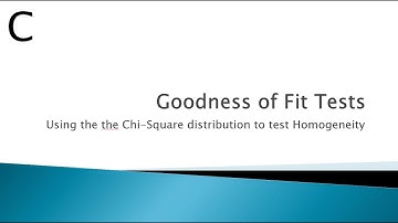 Goodness of Fit Tests: Concept