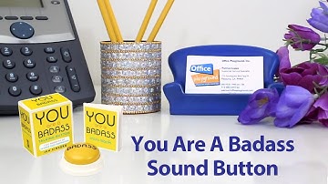 You Are A Badass Sound Button & Mini Book