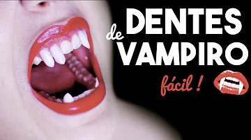 Como fazer um dente de vampiro?