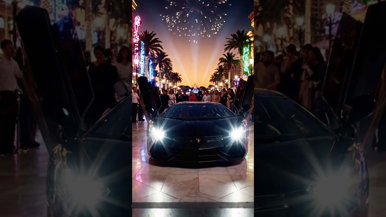 Monaco Nights: Glamorous Lamborghini Kiss at Monte Carlo 