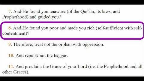 Translation of Quran Chapter93 ترجمة القرآن إنجليزي سورة الضحى