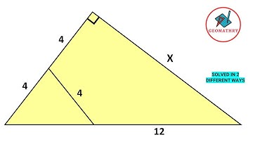 Finding the Missing Length in the Triangle Using 2 Different Methods