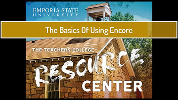 The Basis of Using Encore (Catalog)