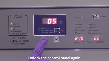 Stepping the Freezer Down to its Temperature Set Point on a Blizzard J Model Ultralow Freezer