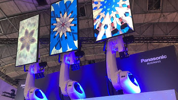 Boomspace - Panasonic and robotic arms visual display