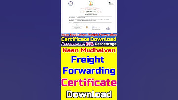 Naan Mudhalvan New Course Certificate Download 2023💥🥰💯#shorts #naanmudhalvan #certificate #download