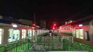 【E235系】夜の戸塚駅同時発車【E233系】