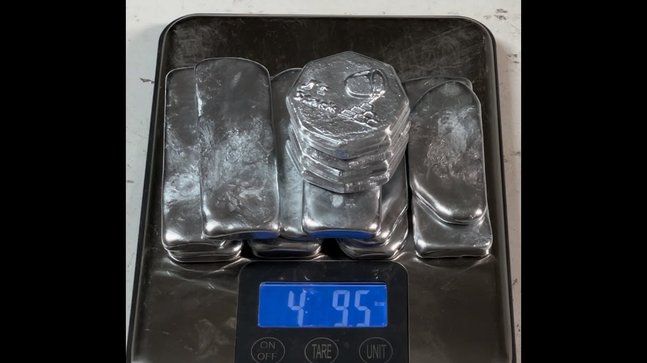 Melting Big Zinc Into Little Zinc YouTube