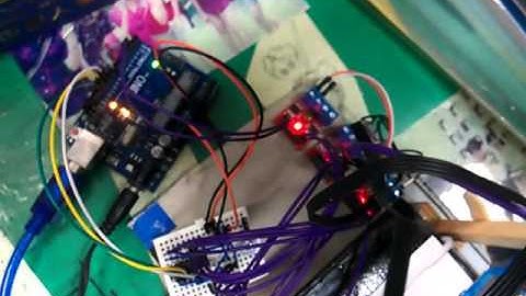 Arduino控制DVD-Stepper(DVD步進馬達)改造的CNC繪圖機--畫永豐高中校徽