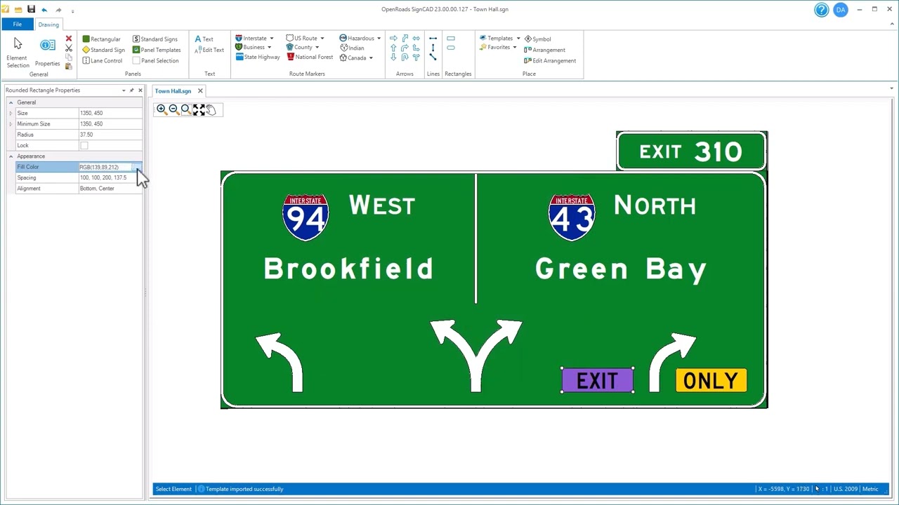 03 OpenRoads SignCAD 2023 Release - RGB Color - YouTube
