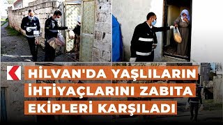 Hilvan'da yaşlıların ihtiyaçlarını zabıta ekipleri karşıladı