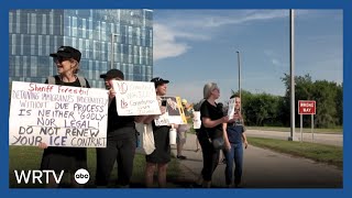 Celebrity Hoosiers advocate for ICE detainees in front of Marion County Jail Profile