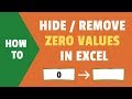 Hide Zero Values in Excel | Make Cells Blank If the Value is 0