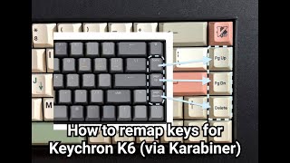 How to remap keys for Keychron K6 (via Karabiner)