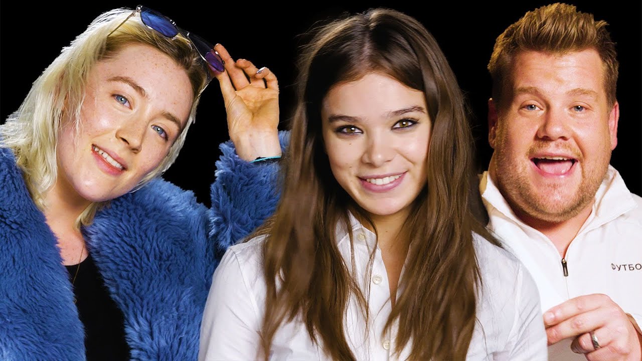 Saoirse Ronan Hailee Steinfeld And James Corden Sing Bruno Mars