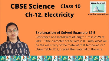 CBSE Std-10 Sci Ch-12|| Example 12.5||Explanation of solved example 12.5|| NCERT