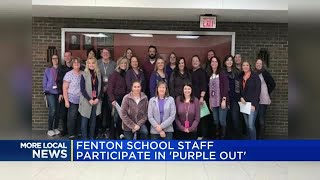 Fenton Schools participate in ‘Purple Out’
