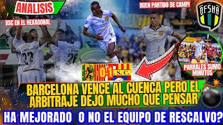 BARCELONA VENCIO AL CUENCA PERO EL ARBITRAJE DEJO MUCHO QUE DESEAR