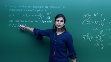 CBSE 09&10th Mathematics | 02. Polynomials | CBSE Pattern Question Exercise | In English