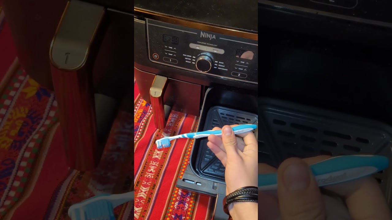 Who left the toothbrush in the airfryer?🧐
