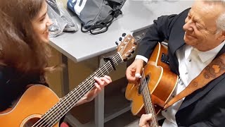 Tommy Emmanuel and Regina - It's Never Too Late (Backstage in Prague)